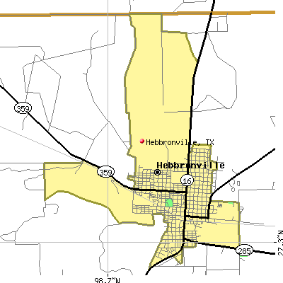 Hebbronville map