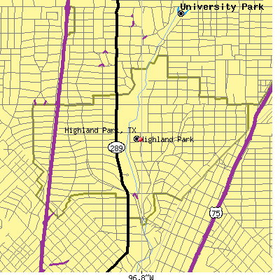 Highland Park map