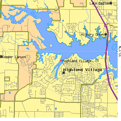 Highland Village map