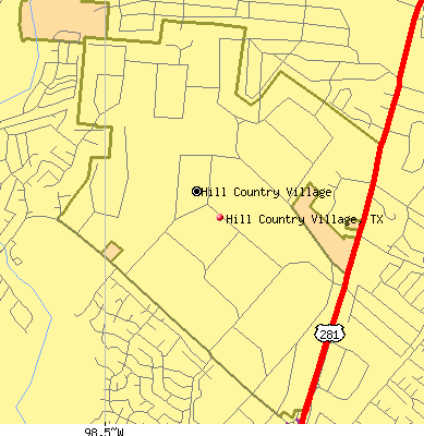 Hill Country Village map