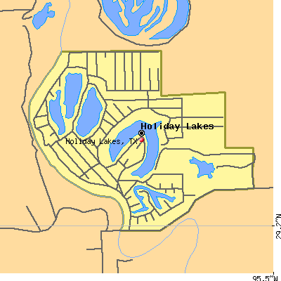 Holiday Lakes map