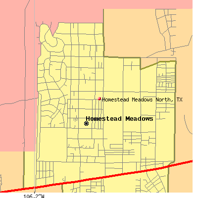Homestead Meadows North map