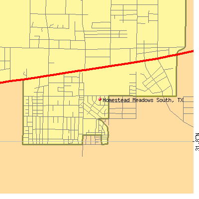 Homestead Meadows South map