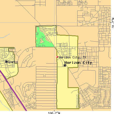 Horizon City map