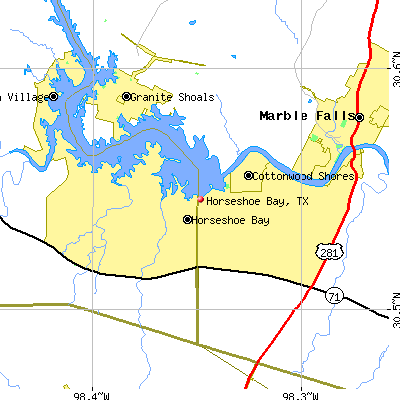 Horseshoe Bay map