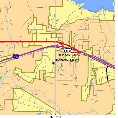 Hudson Oaks map