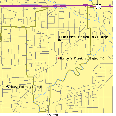 Hunters Creek Village map