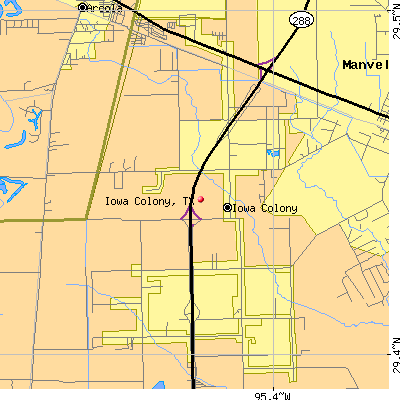 Iowa Colony map