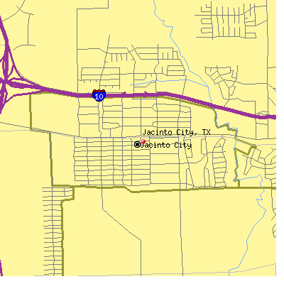 Jacinto City map