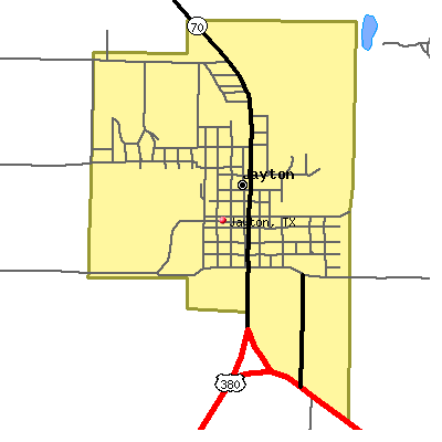 Jayton map