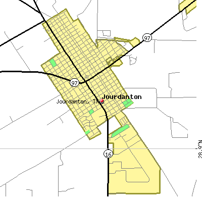 Jourdanton map