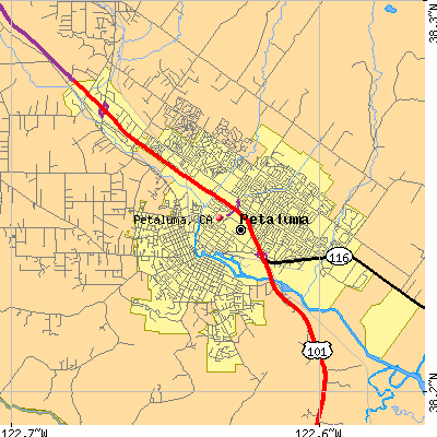 Petaluma map
