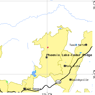 Phoenix Lake-Cedar Ridge map