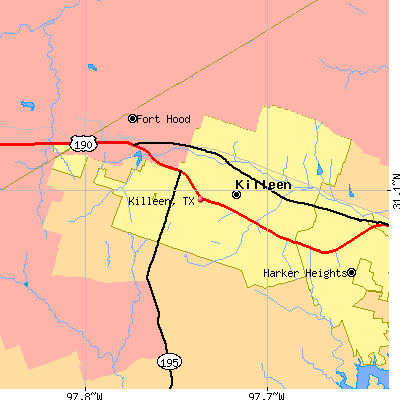 Killeen map