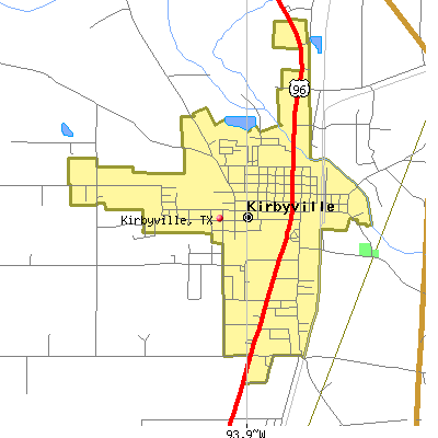 Kirbyville map