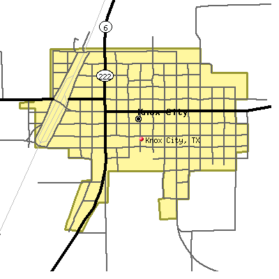 Knox City map