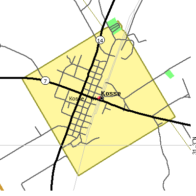 Kosse map