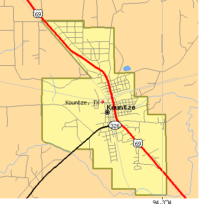 Kountze map