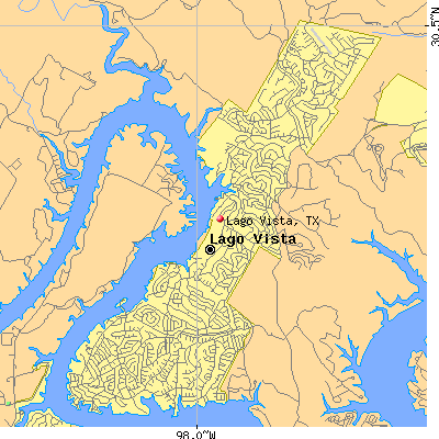 Lago Vista map