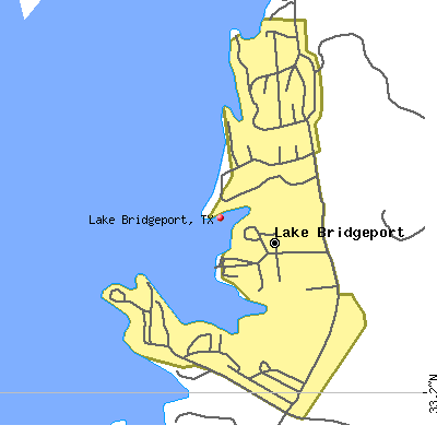 Lake Bridgeport map