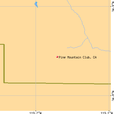 Pine Mountain Club map
