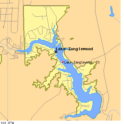 Lake Tanglewood map