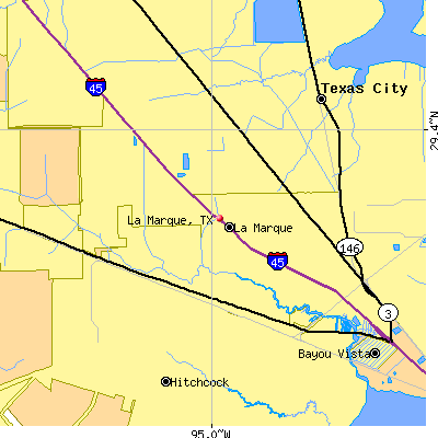 La Marque map