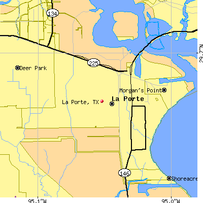 La Porte map