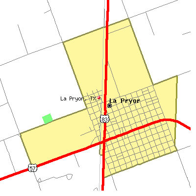 La Pryor map