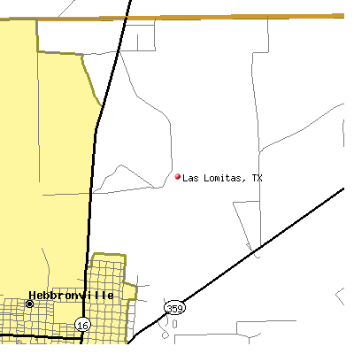 Las Lomitas map