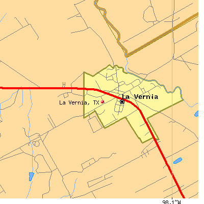 La Vernia map