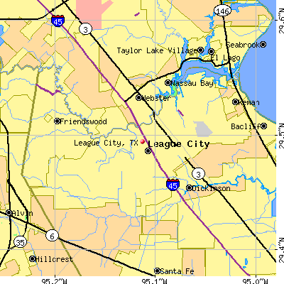 League City map