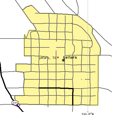 Lefors map