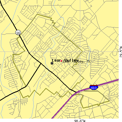Leon Valley map