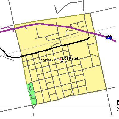 Loraine map