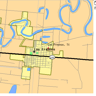 Los Fresnos map