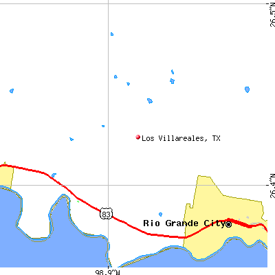 Los Villareales map