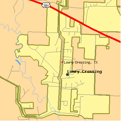 Lowry Crossing map
