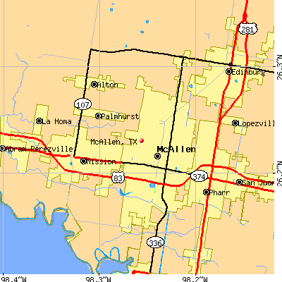 McAllen map