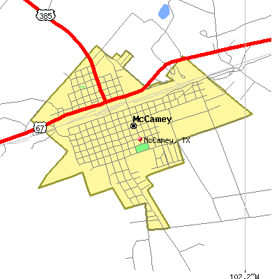 McCamey map
