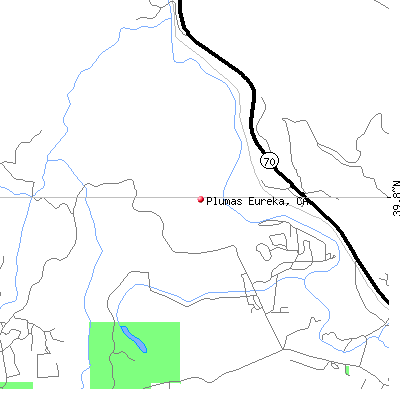 Plumas Eureka map