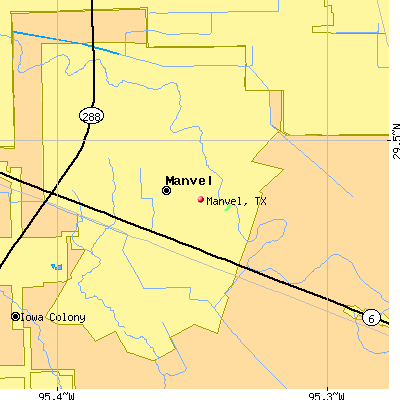 Manvel map