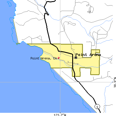 Point Arena map
