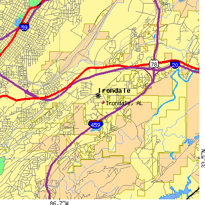 Irondale map