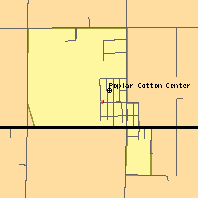 Poplar-Cotton Center map