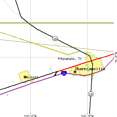 Monahans map