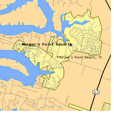 Morgan's Point Resort map