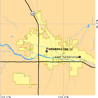 Porterville map