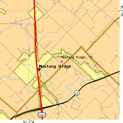Mustang Ridge map
