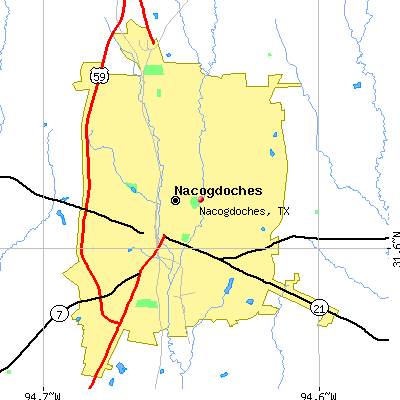 Nacogdoches map